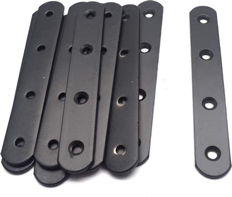 long flat metal bracket|flat metal brace with holes.